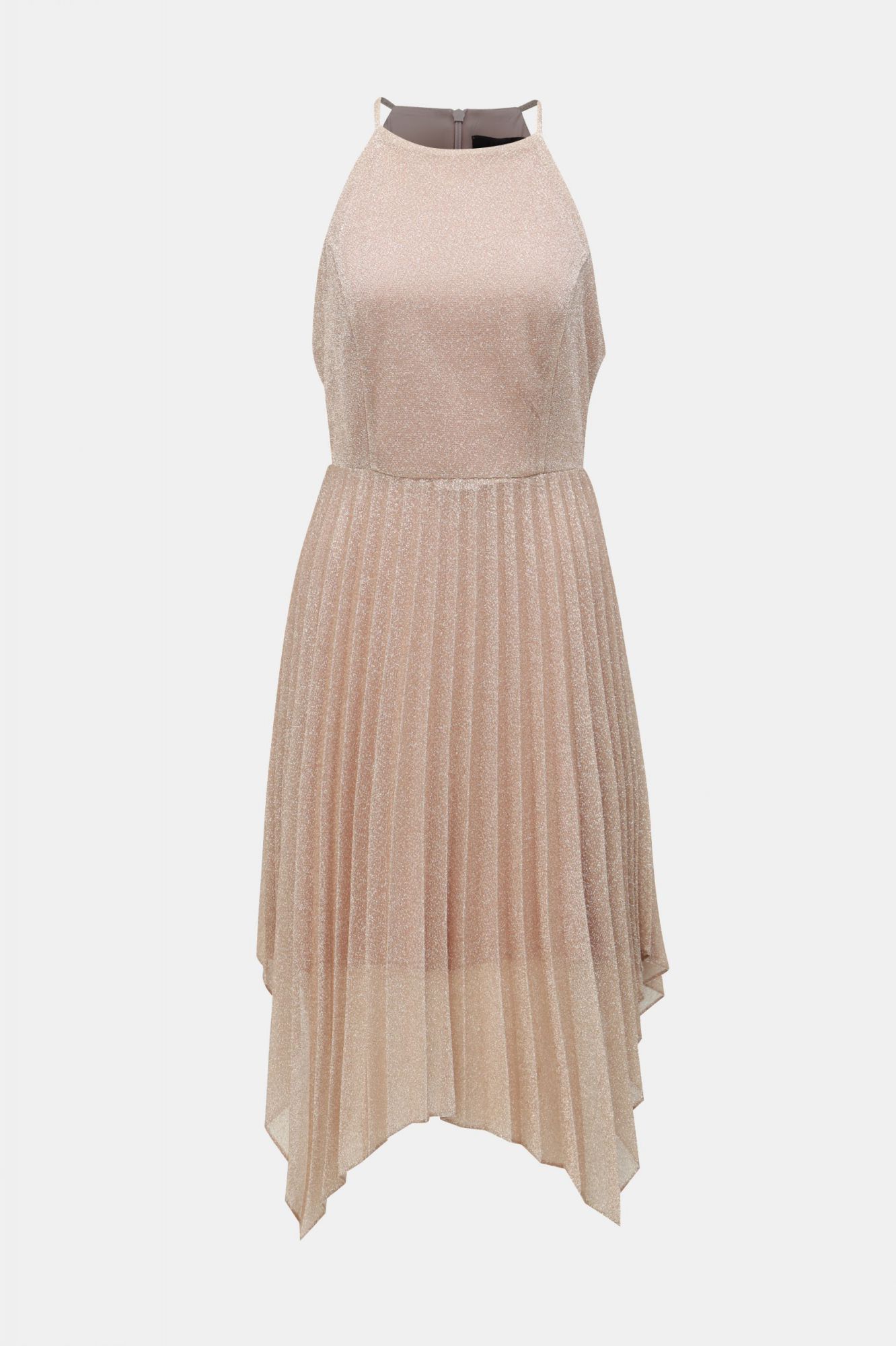 Starorůžové plisované šaty na ramínka Dorothy Perkins