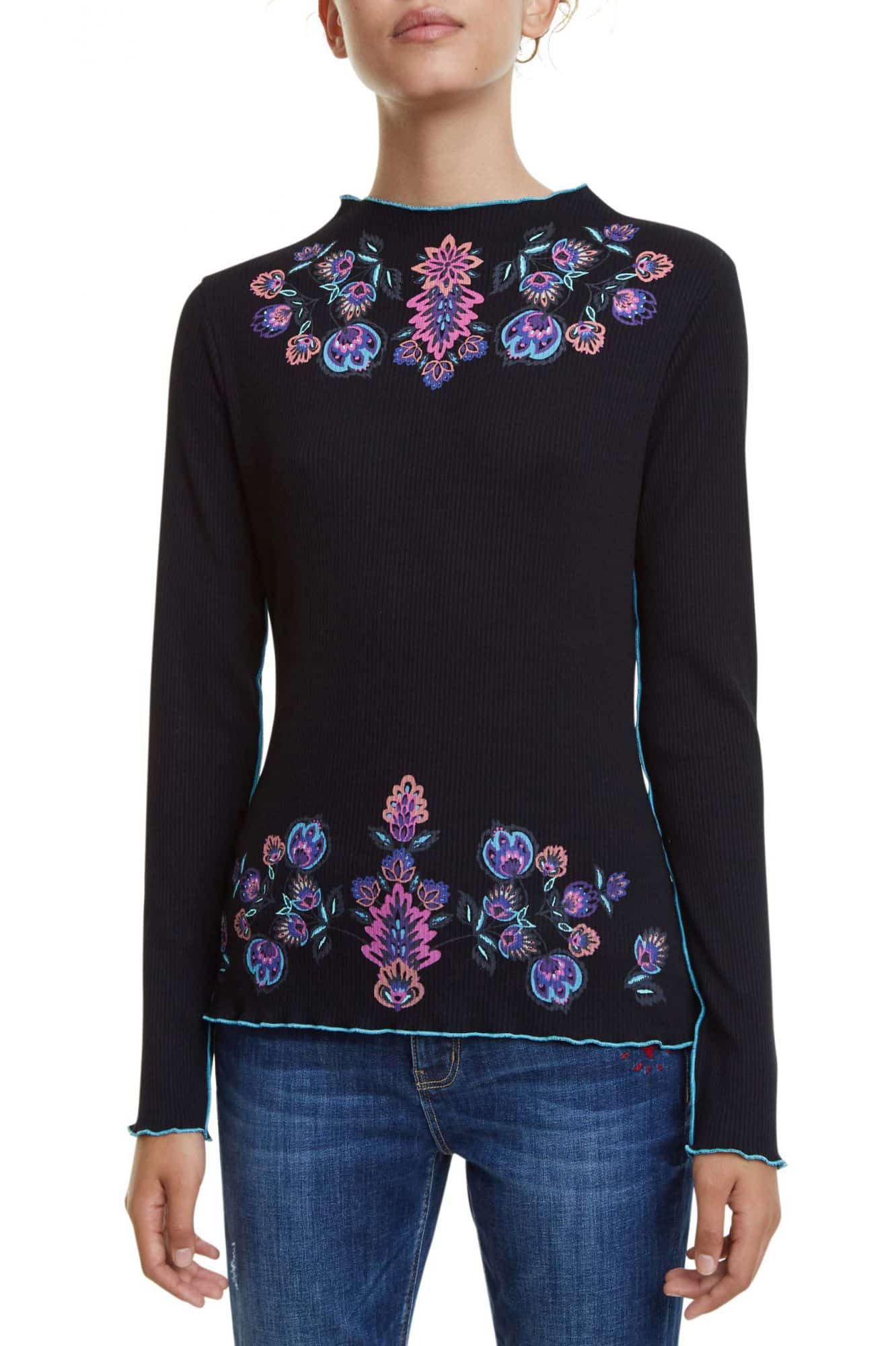 Desigual černé tričko TS Lauren