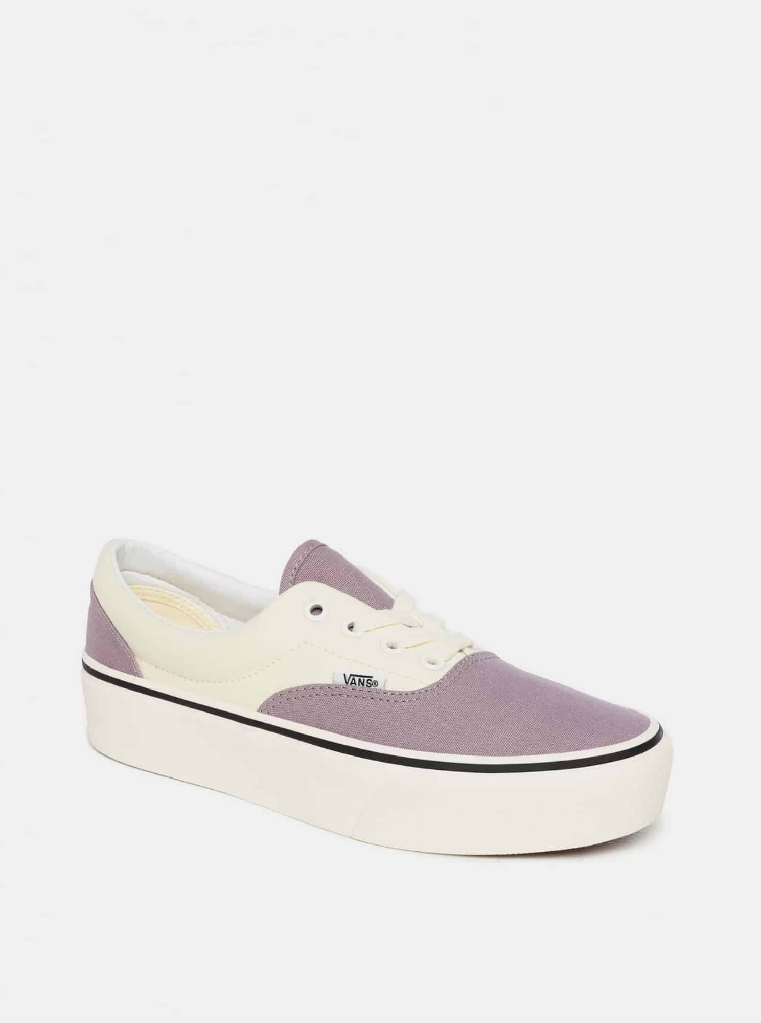 Vans fialovo-krémové tenisky na platformě