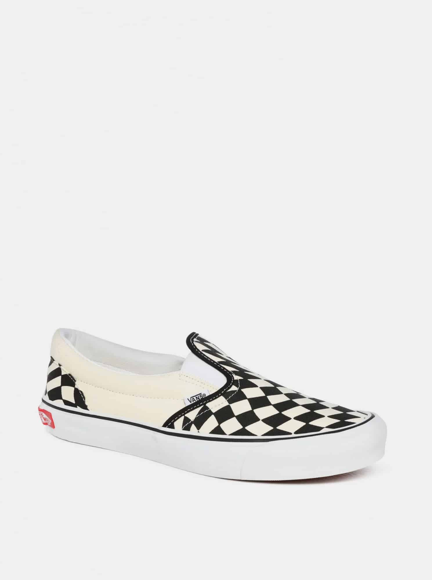 Vans černo-krémové slip on