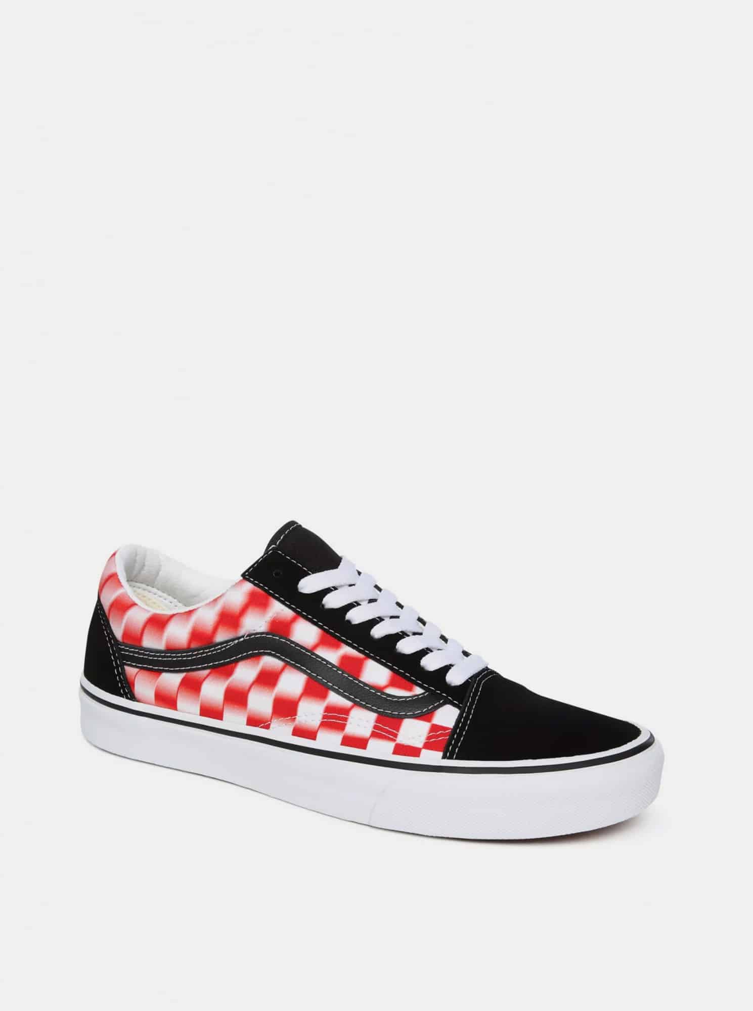 Vans červeno-černé kostkované tenisky