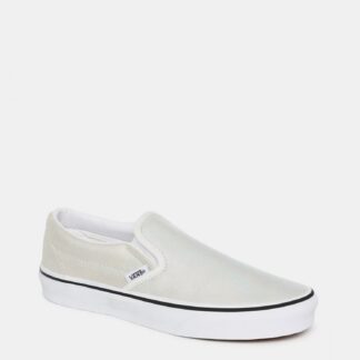 Vans světle šedé semišové metalické slip on tenisky