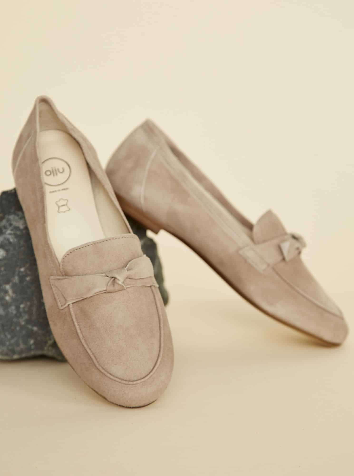 OJJU hnědé semišové mokasíny