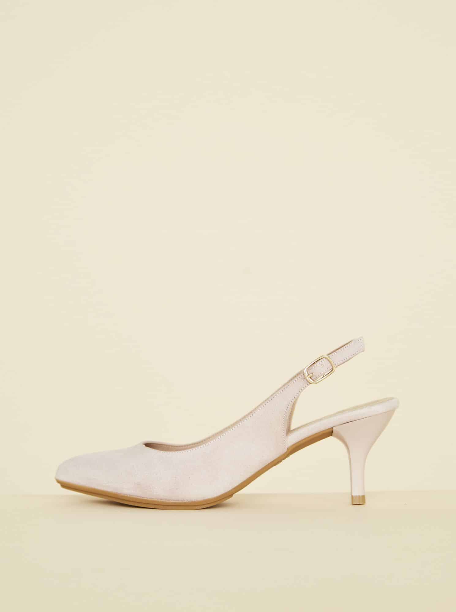 OJJU světle růžové semišové lodičky