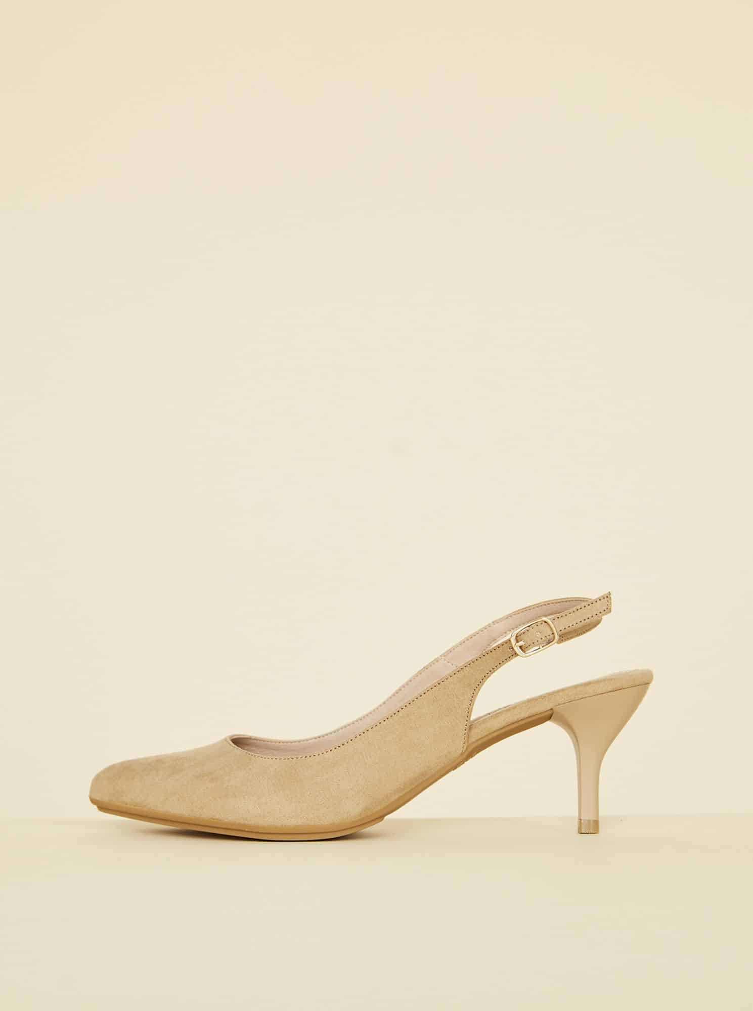 OJJU hnědé semišové lodičky