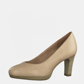 Tamaris béžové kožené lodičky