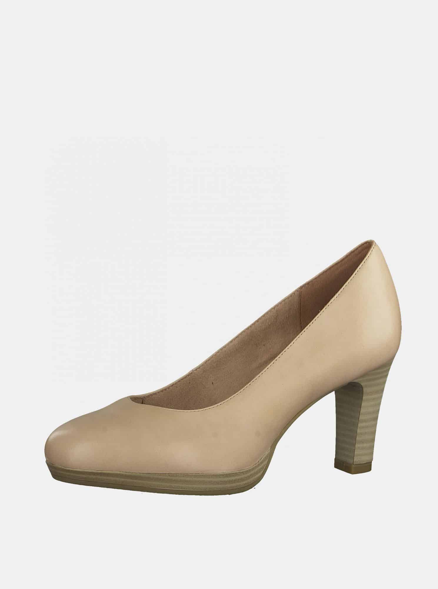 Tamaris béžové kožené lodičky