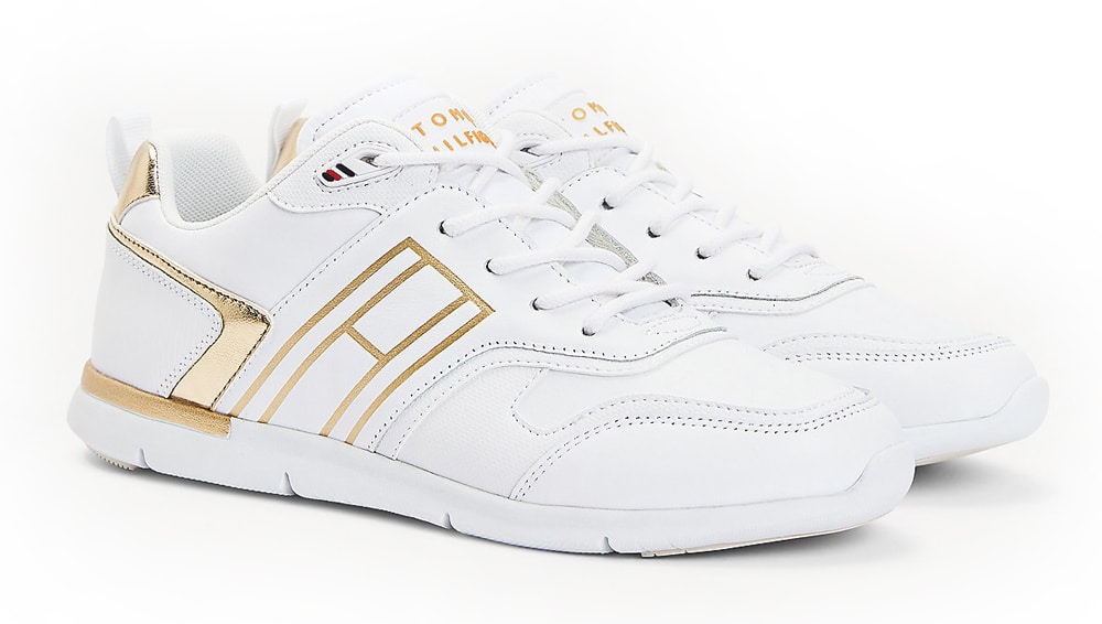 Tommy Hilfiger bílé tenisky Metallic Lightweight Sneaker