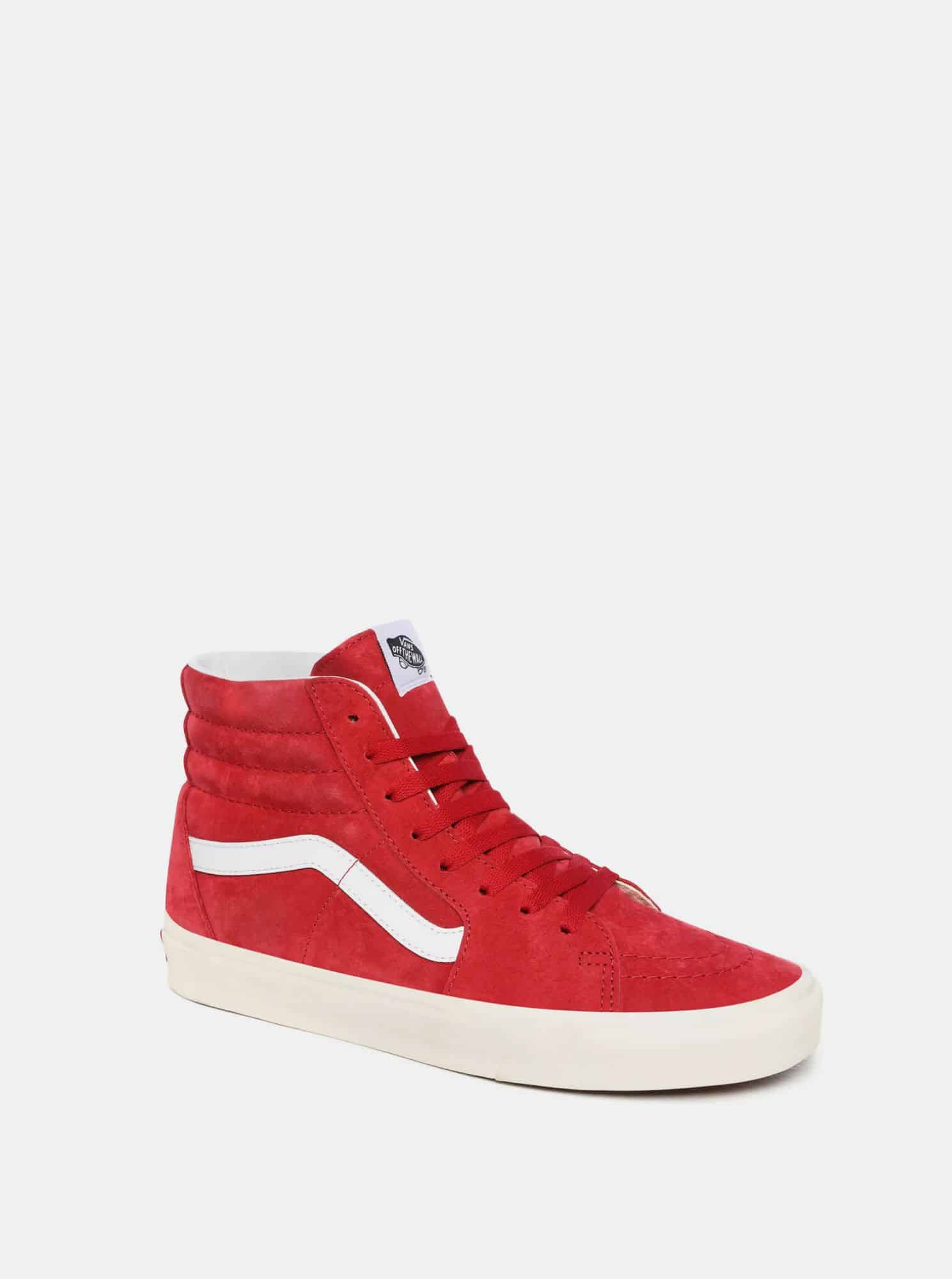 Červené dámské kotníkové tenisky VANS