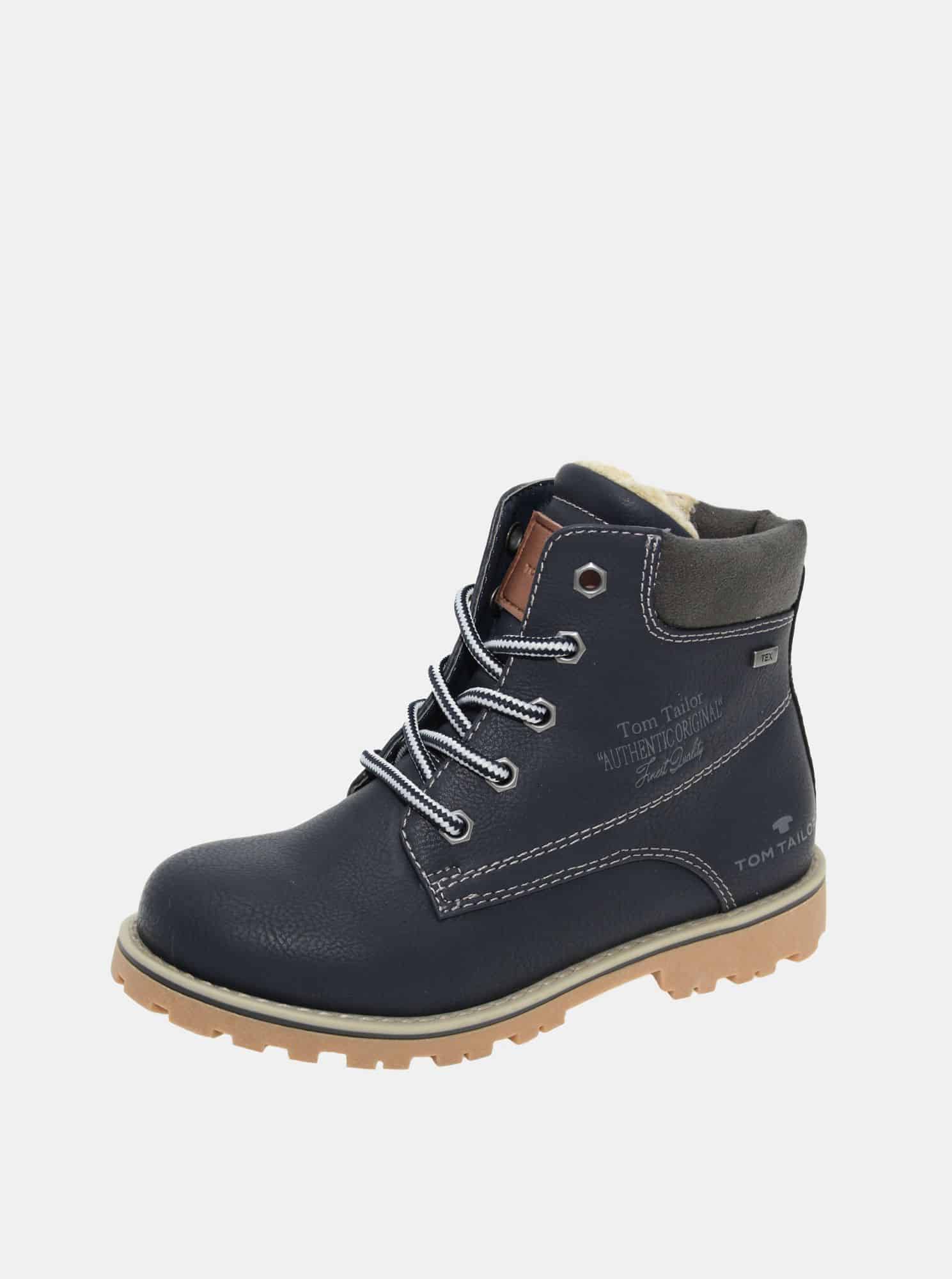 Tmavě modré dětské zimní  boty Tom Tailor