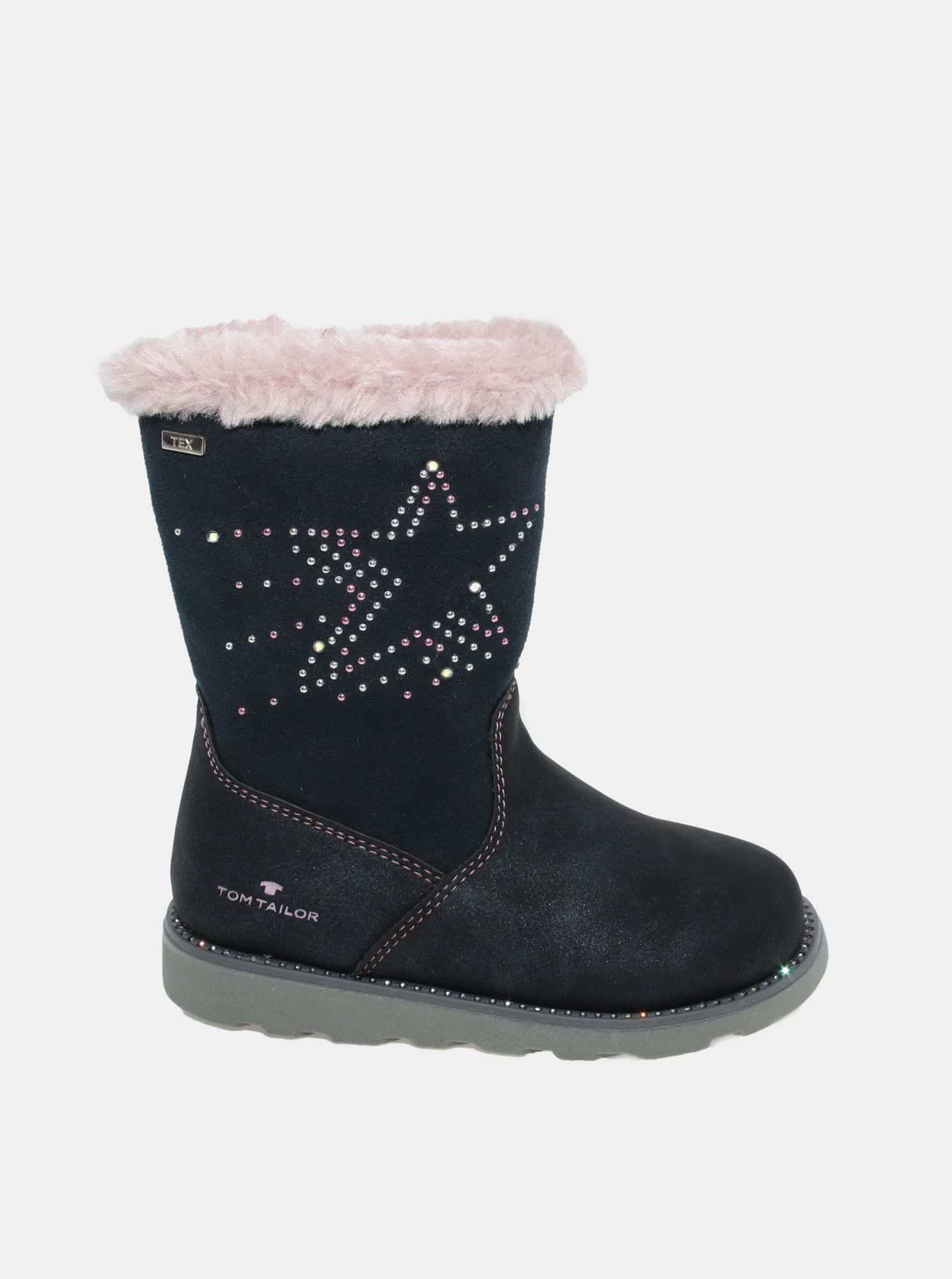 Tmavě modré holčičí zimní boty Tom Tailor