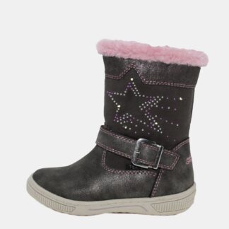 Tmavě šedé holčičí zimní boty Tom Tailor