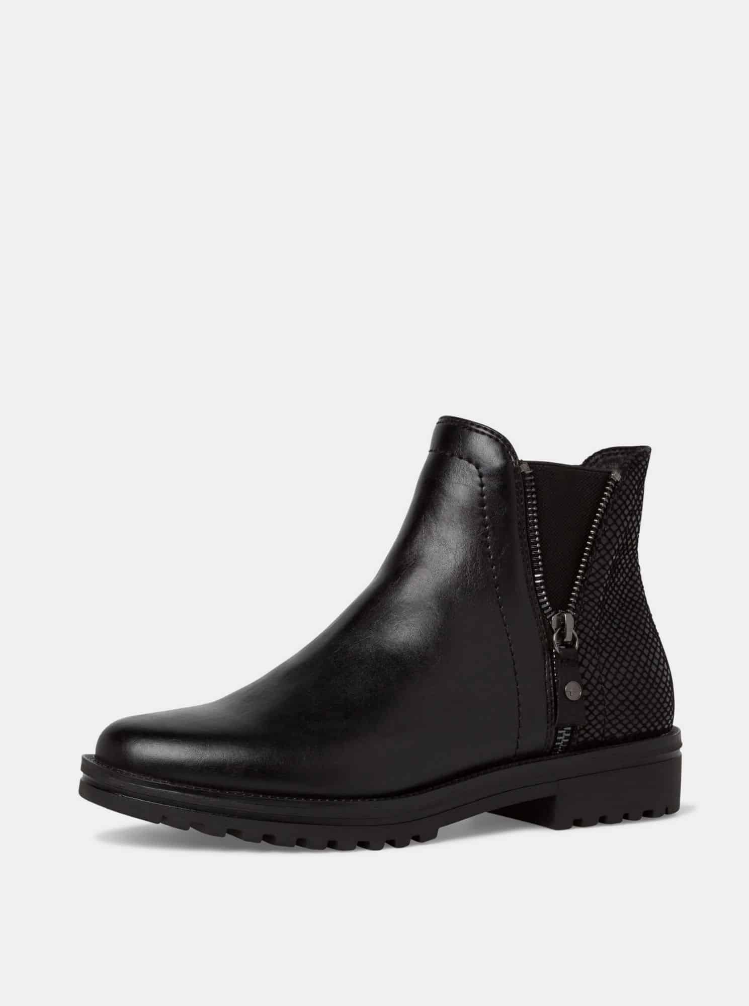 Tamaris černé kotníkové boty