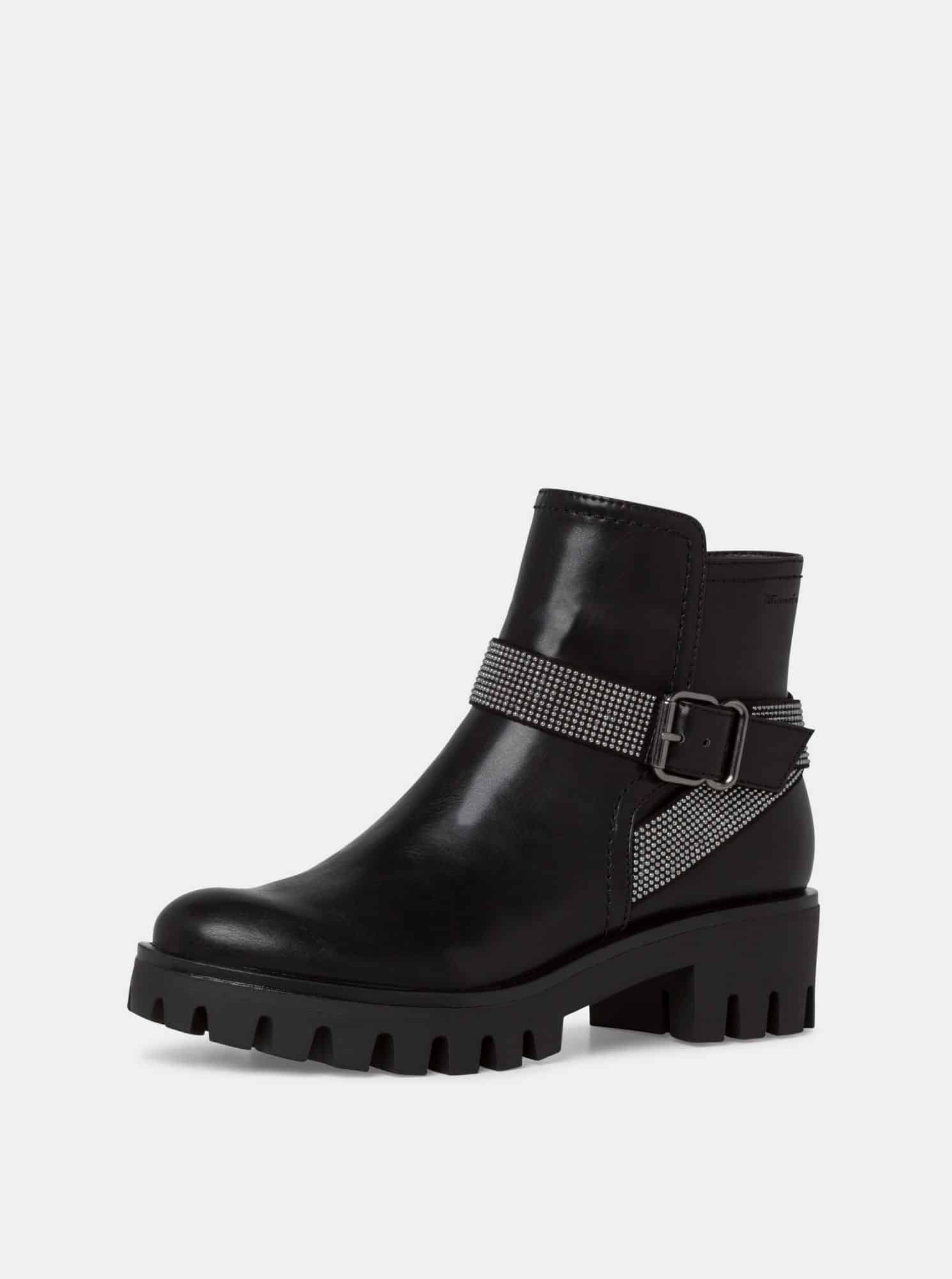 Tamaris černé kotníkové boty