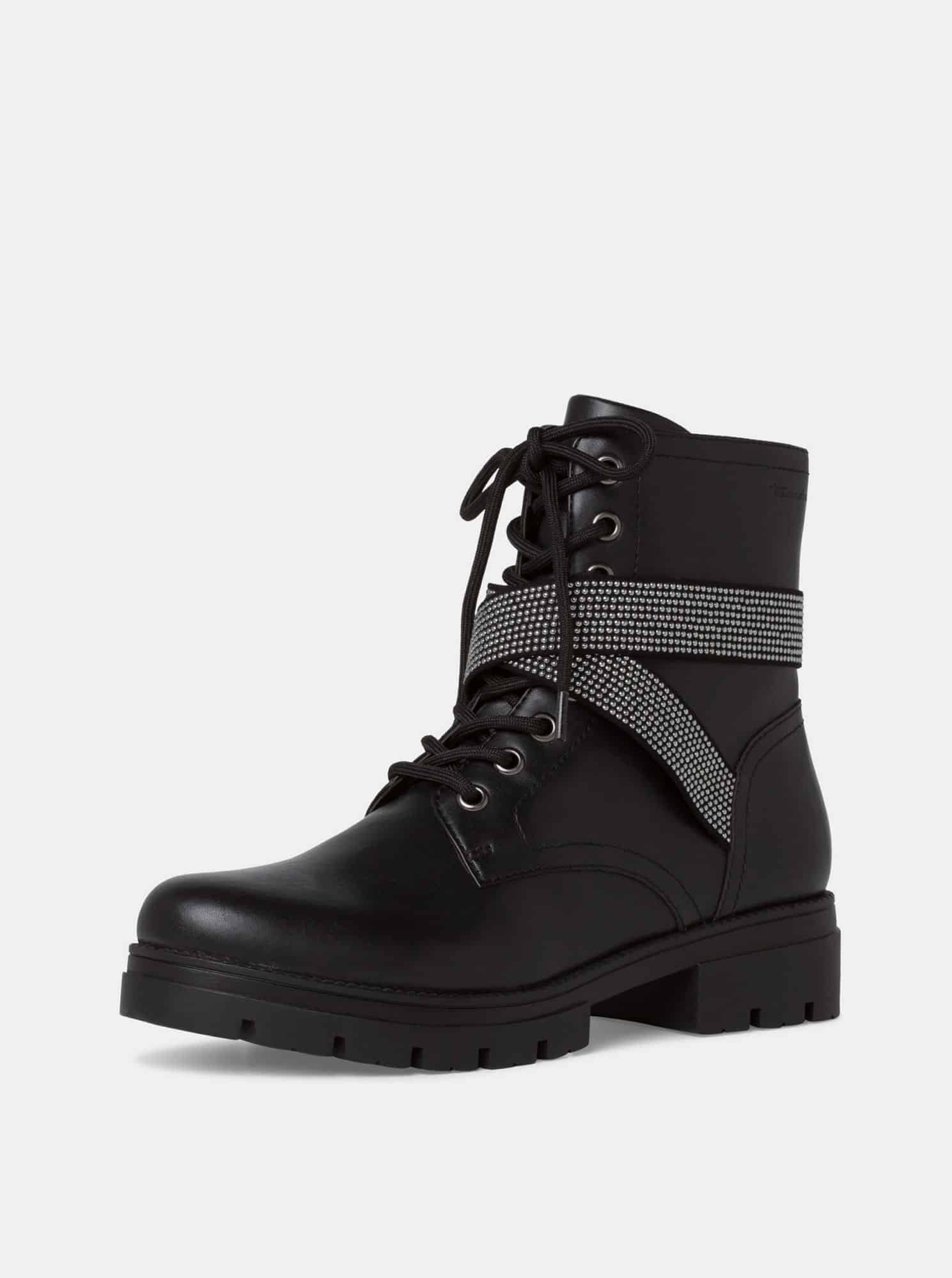 Tamaris černé kotníkové boty