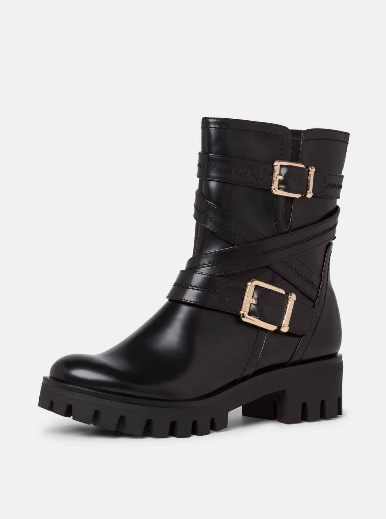 Tamaris černé kotníkové boty