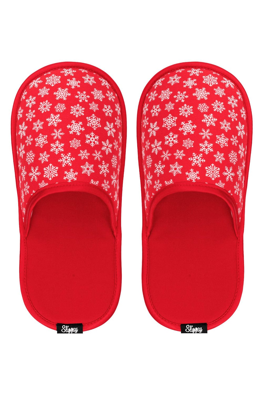 Slippsy červené unisex domácí pantofle Red Snowflake