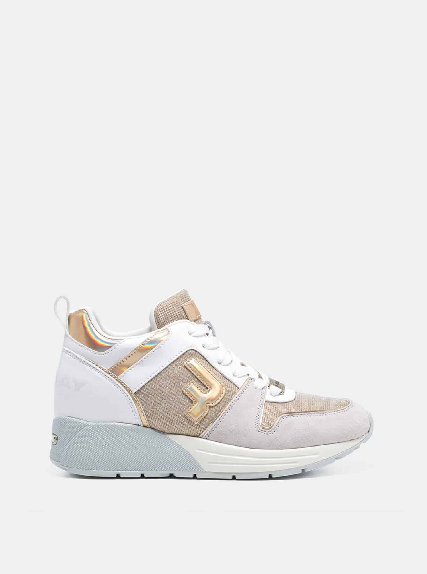 Bílé dámské tenisky se semišovými detaily Replay