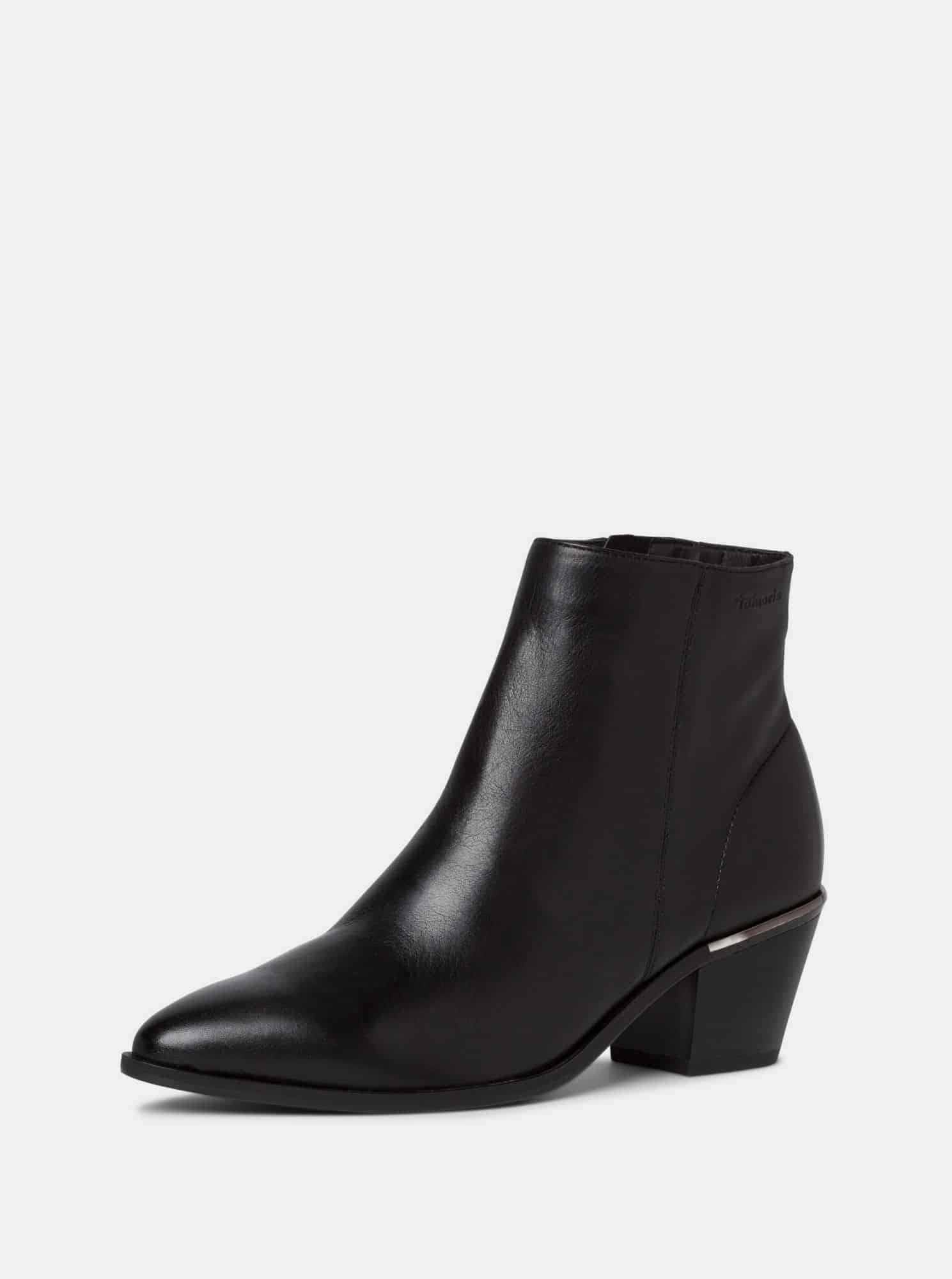 Tamaris černé kotníkové boty