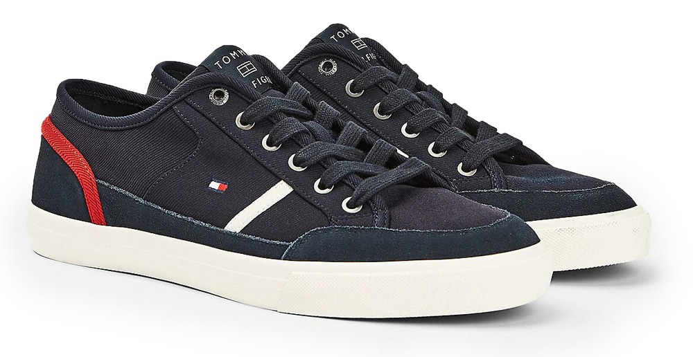 Tommy Hilfiger tmavě modré pánské tenisky Basse Iconiche
