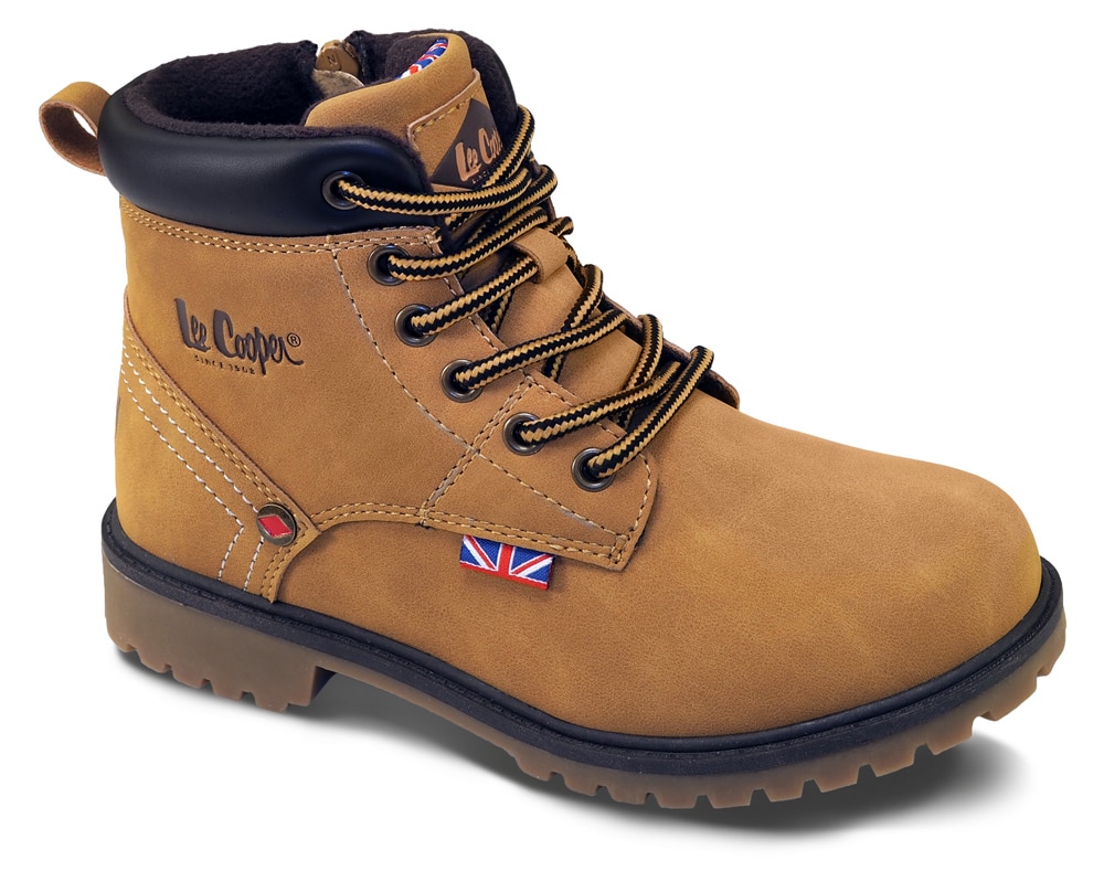 Lee Cooper hnědé chlapecké boty Brown Nut