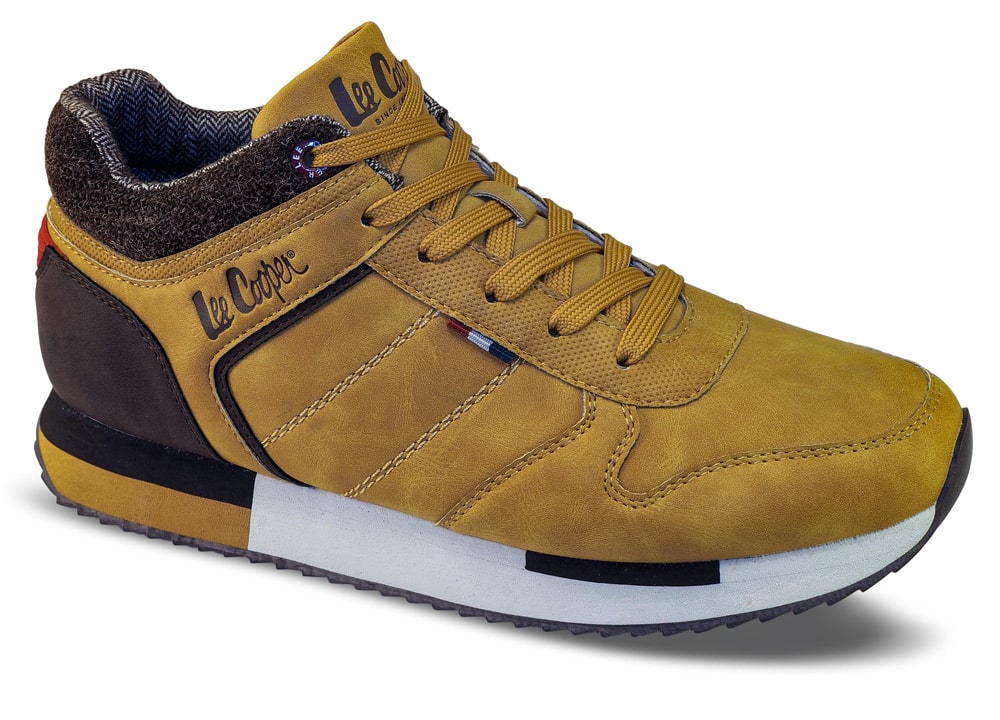 Lee Cooper hořčicové pánské tenisky Mustard
