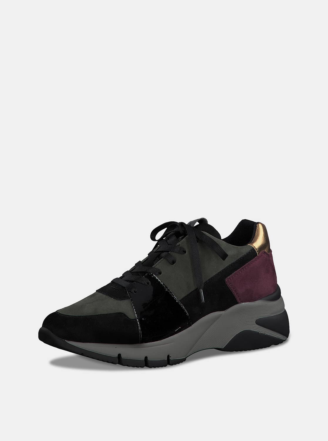 Tamaris černé semišové tenisky