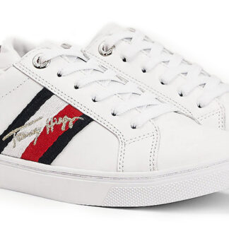Tommy Hilfiger bílé tenisky TH Signature Cupsole Sneaker White