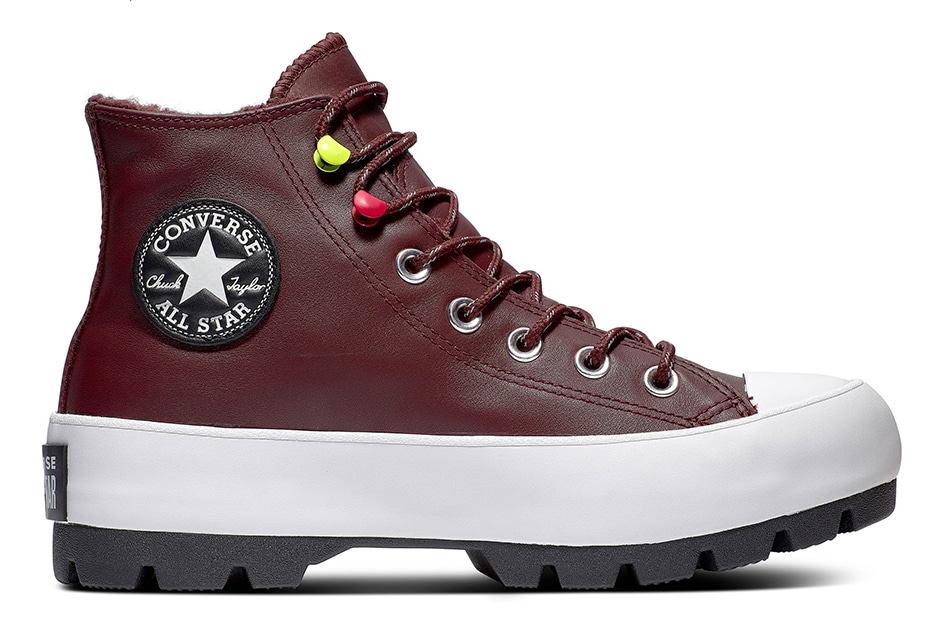 Converse gore-tex kožené tenisky na platformě Chuck Taylor All Star Lugged Winter Dark Chocolate