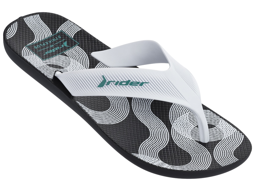 Rider barevné pánské žabky Strike Plus Black/White