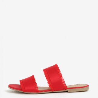 Červené pantofle Pieces Mio