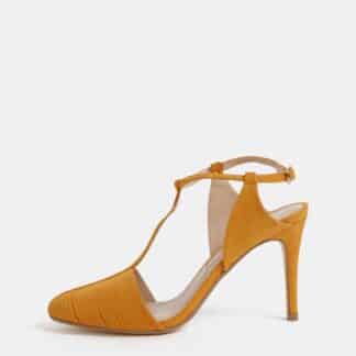 Oranžové sandálky v semišové úpravě Dorothy Perkins