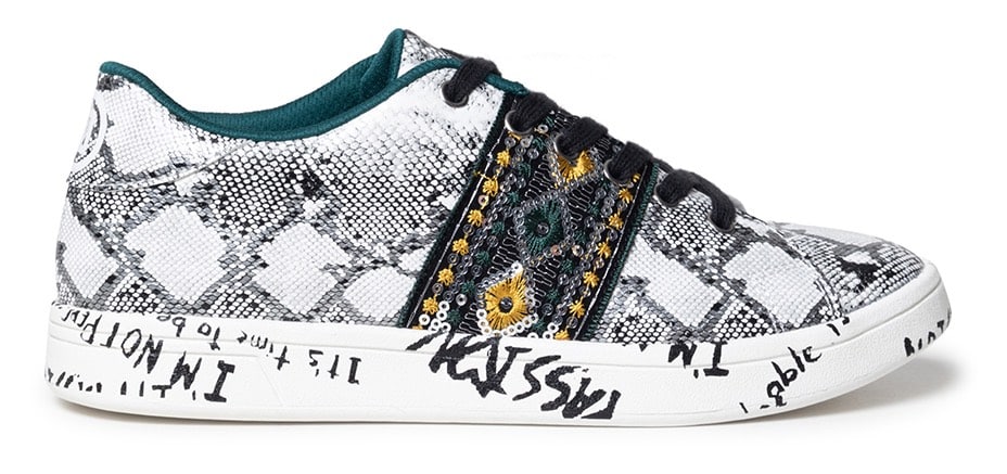Desigual bílé tenisky Shoes Cosmic Snake