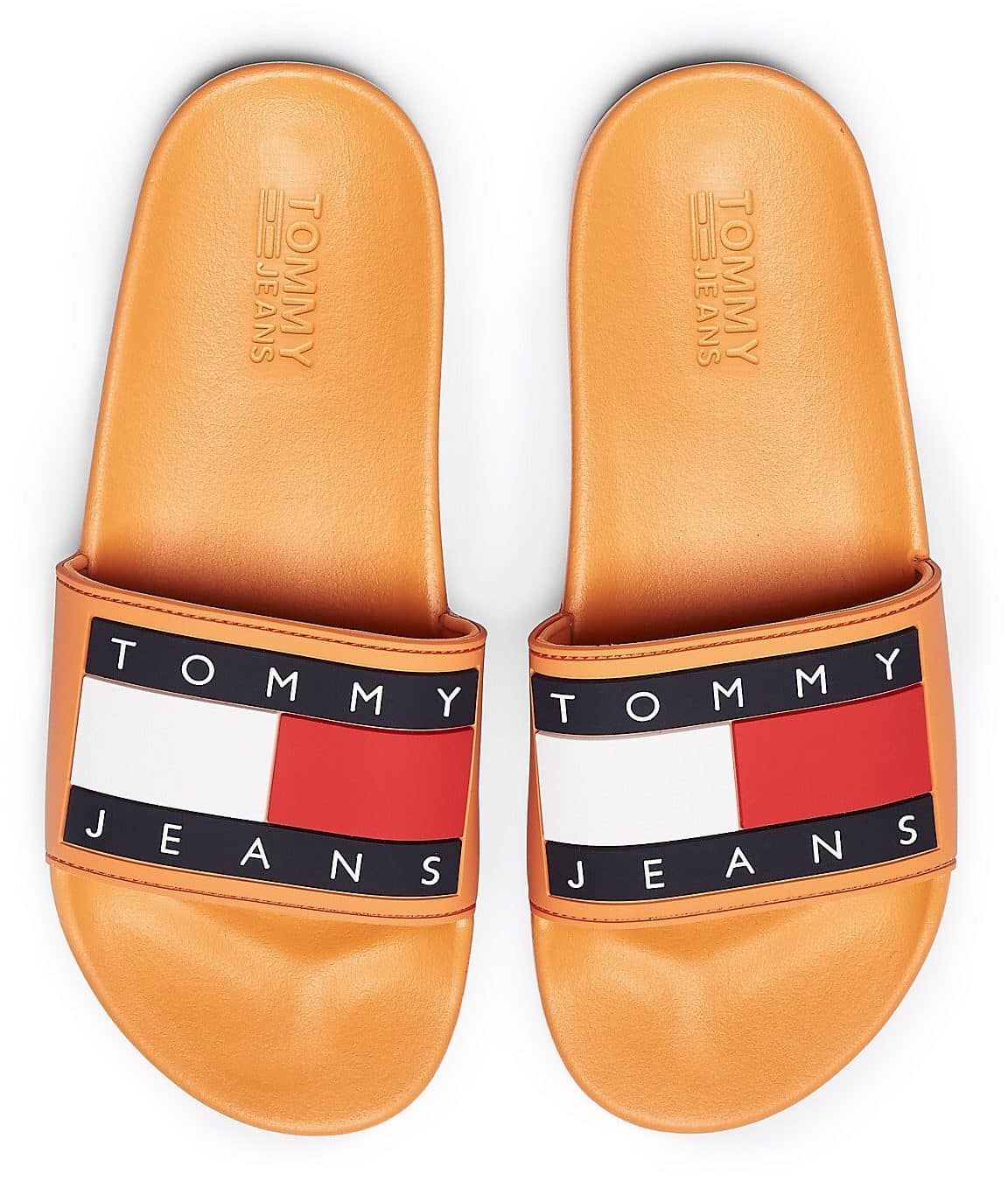 Tommy Hilfiger oranžové pantofle Tommy Jeans Flag Pool Slide Orange