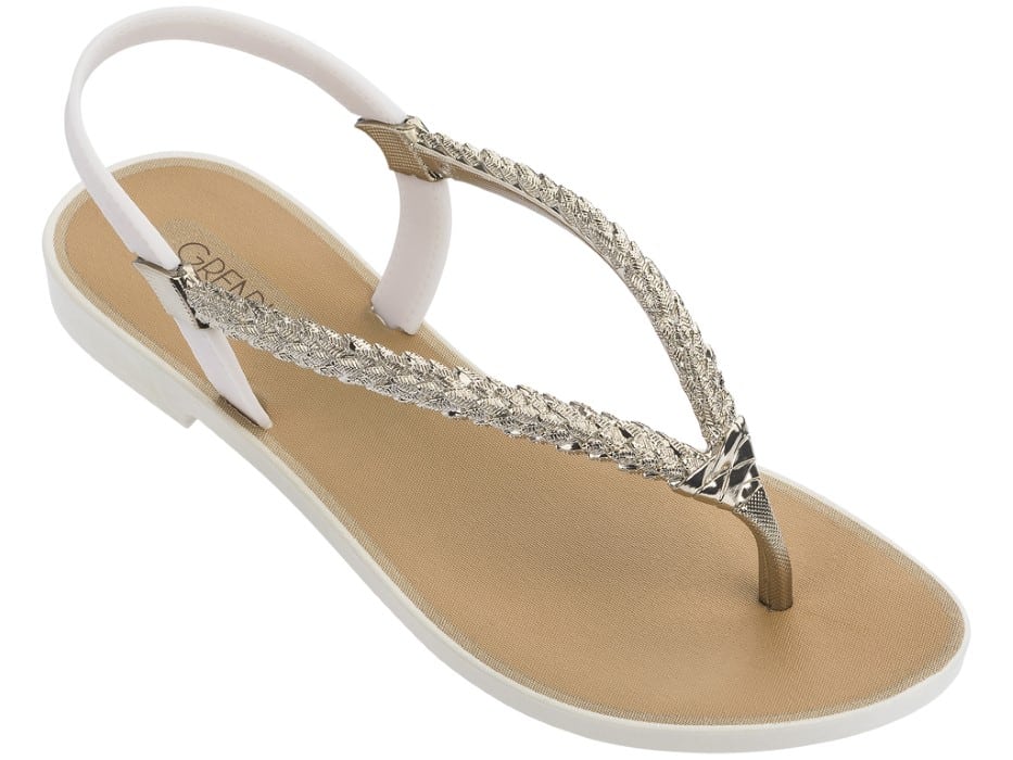 Grendha béžové žabky Tropicalia Sandal Beige/Gold
