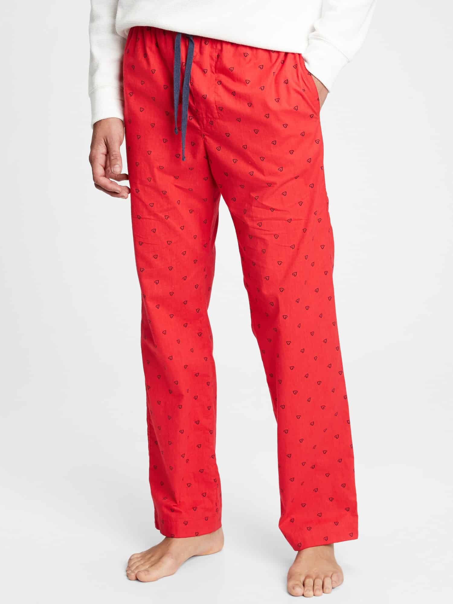 GAP červené pánské pyžamové kalhoty
