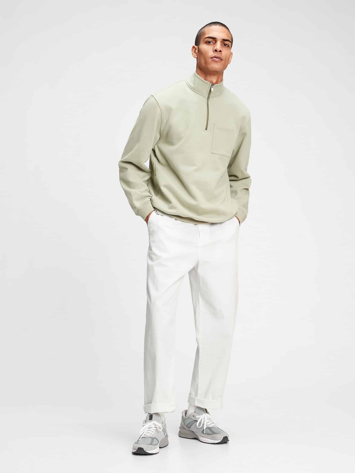 GAP zelená pánská mikina