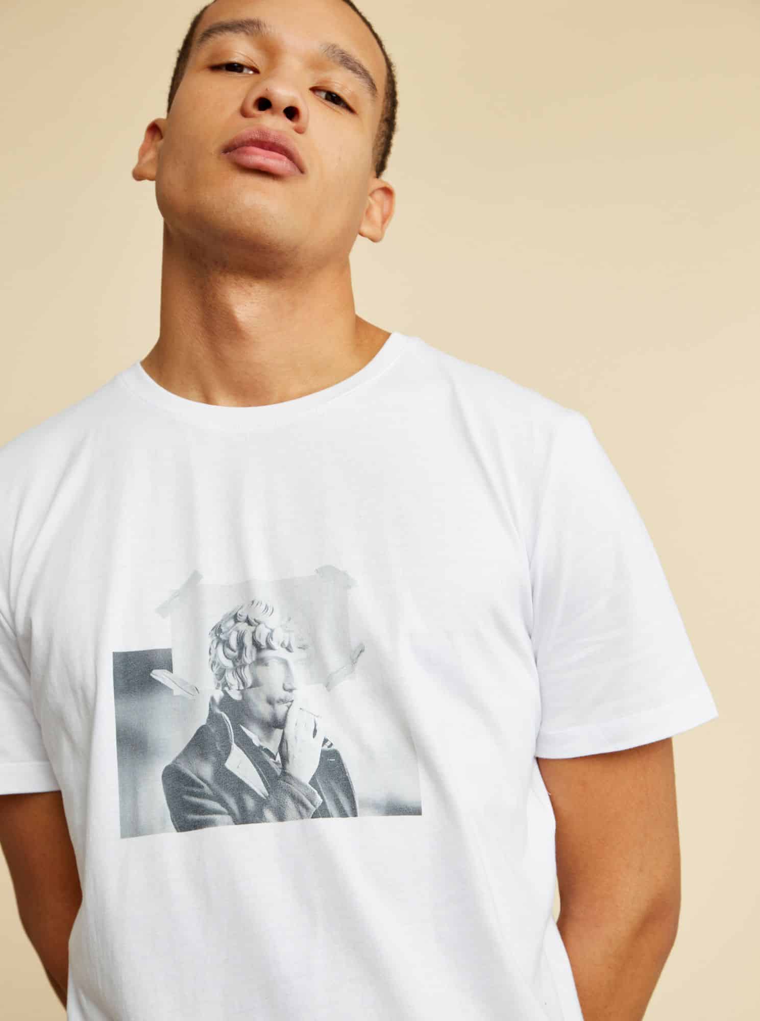 ZOOT bílé pánské tričko Brody s potiskem