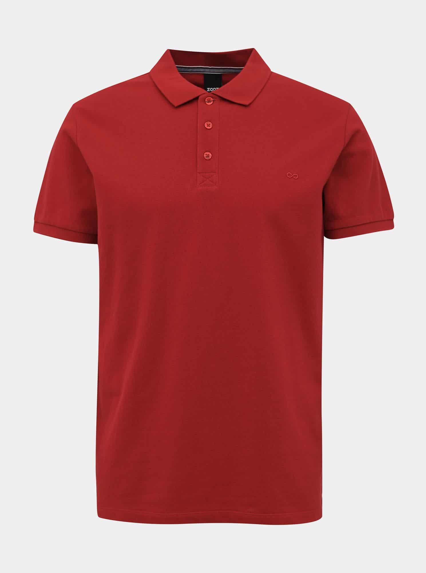 ZOOT červené pánské basic polo tričko Lionel