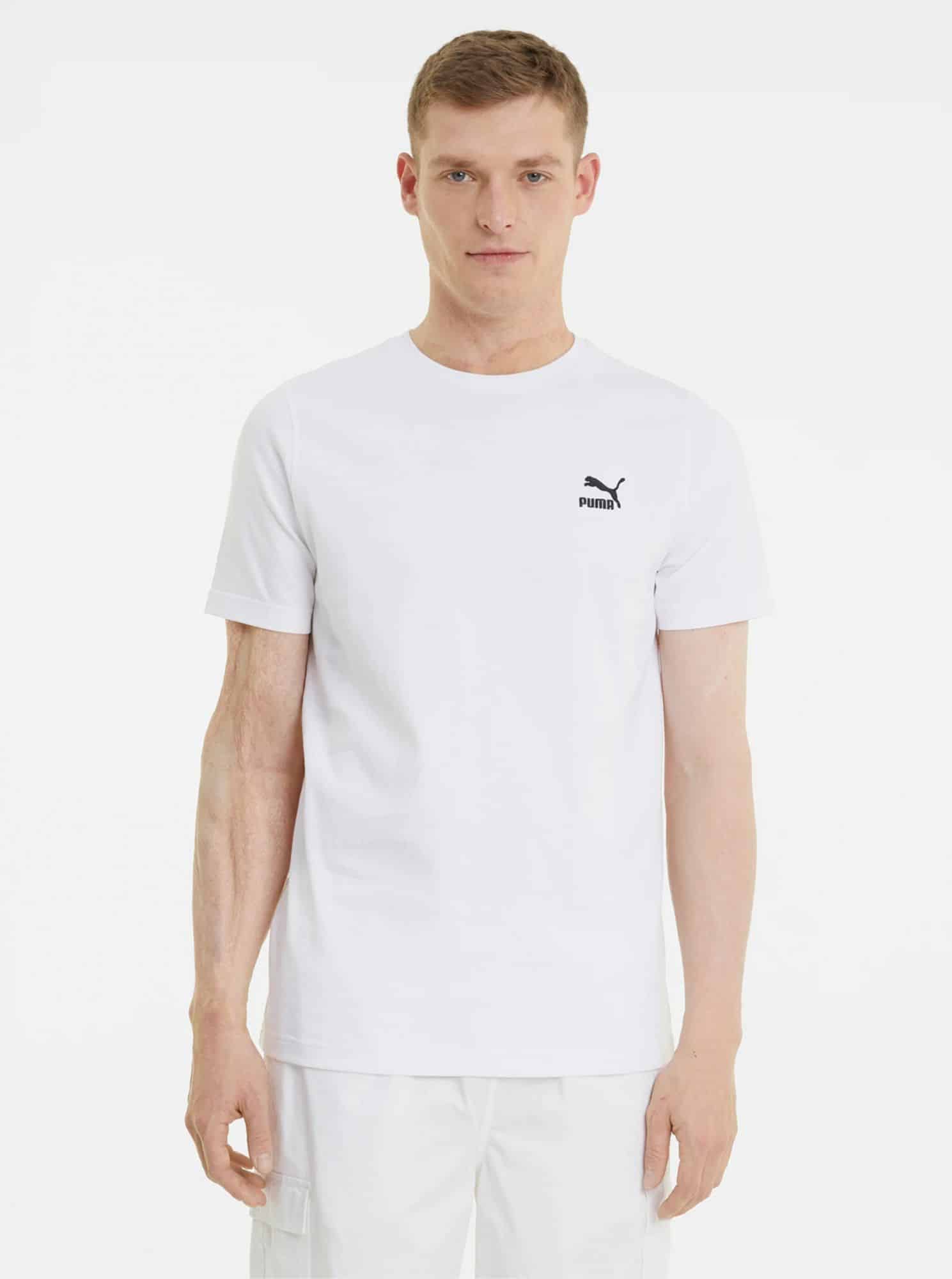 Puma bílé pánské tričko s logem