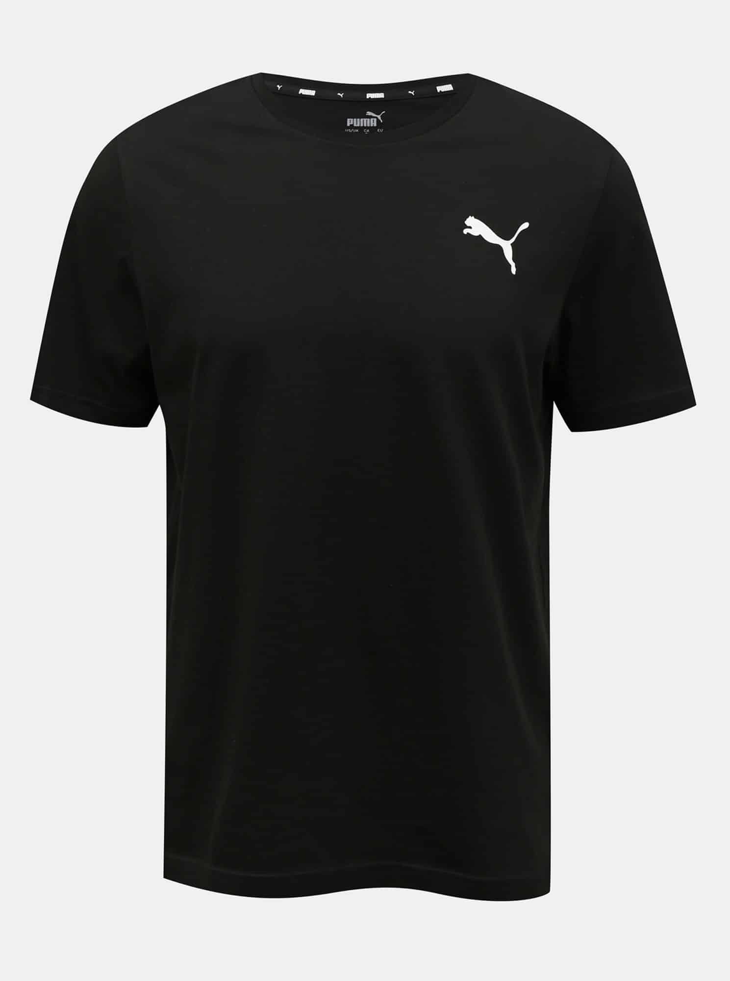 Puma černé pánské tričko s logem