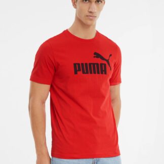 Puma červené pánské tričko s logem