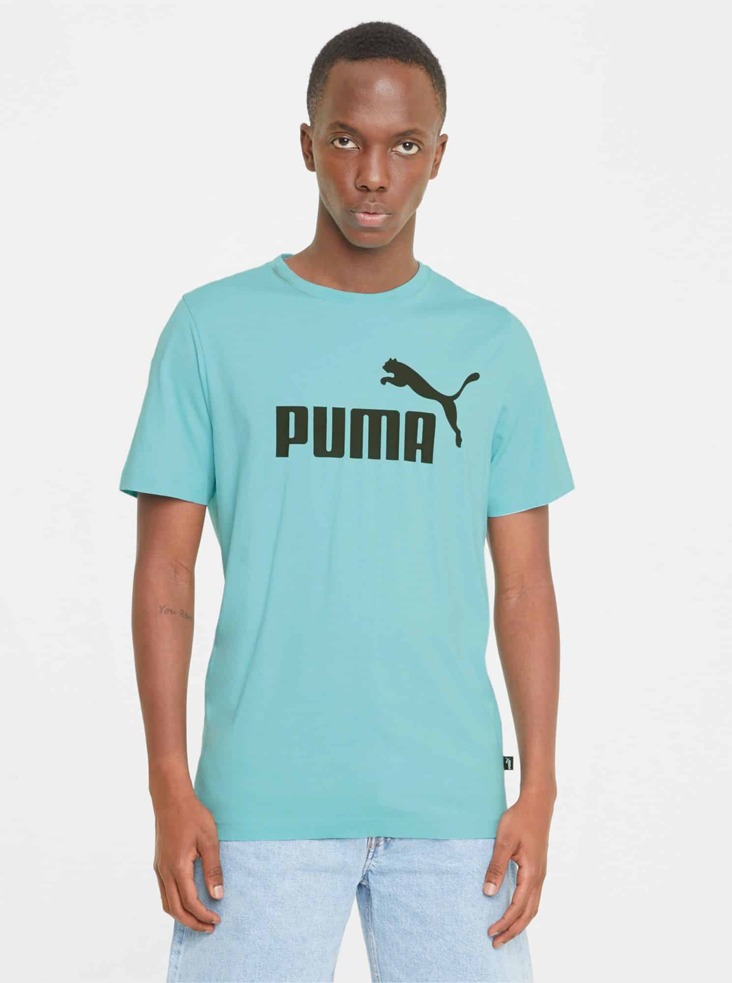 Puma modré pánské tričko s logem