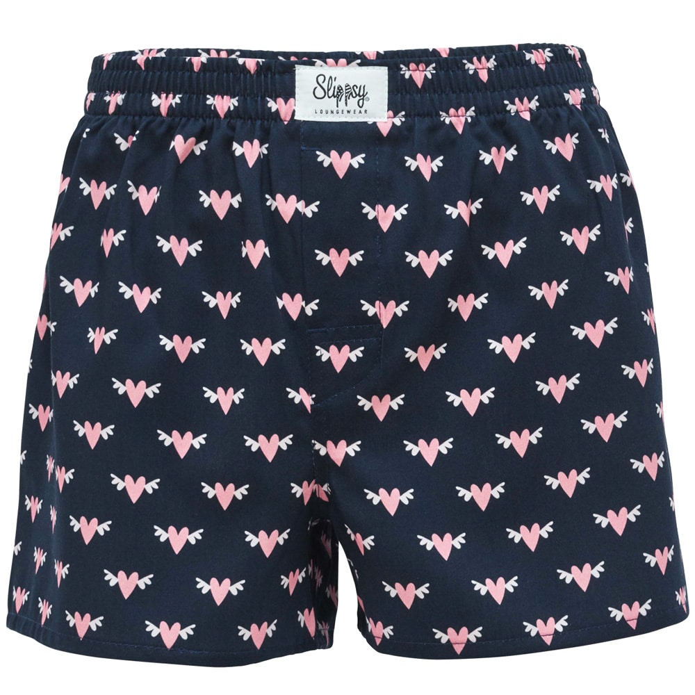 Slippsy modré pánské trenýrky Flying Hearts Boy