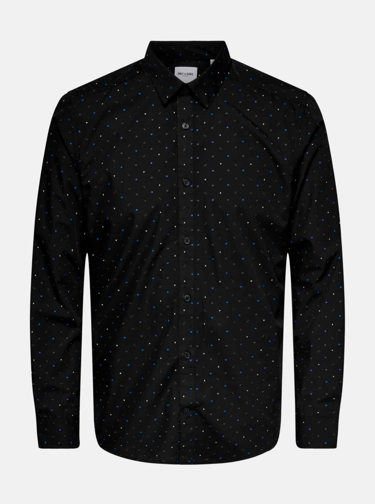 ONLY & SONS černá pánská košile slim fit