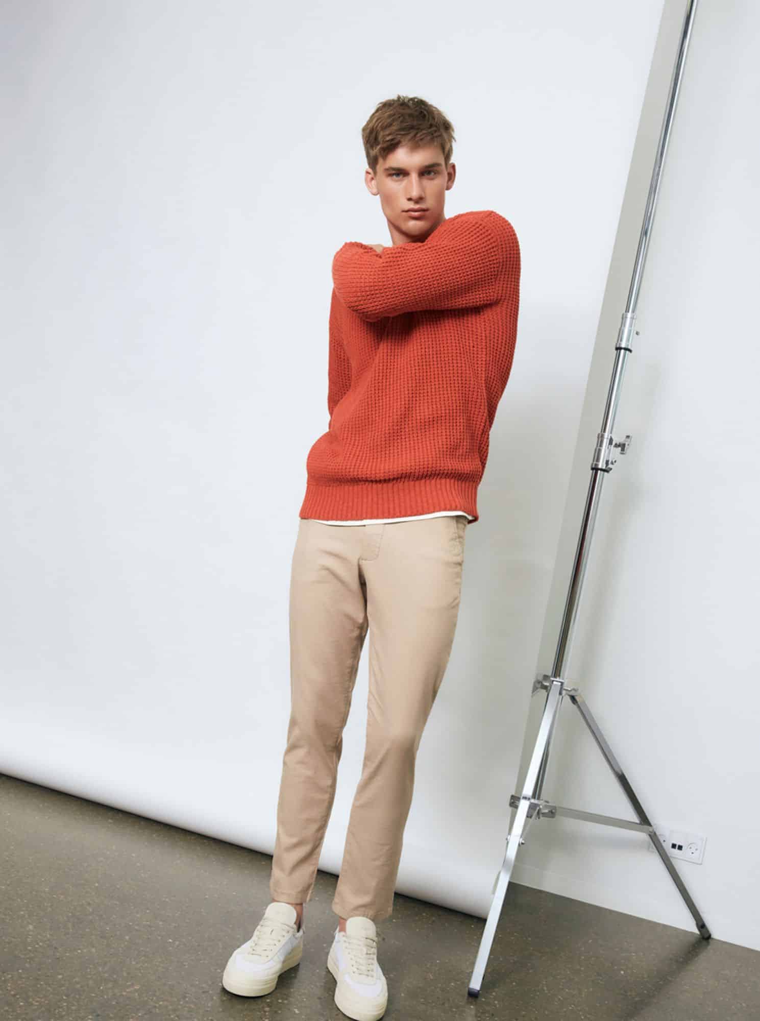 Selected Homme oranžový pánský svetr