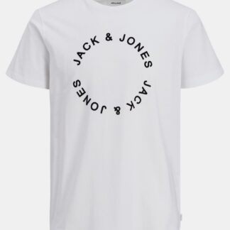 Jack & Jones bílé pánské tričko s potiskem