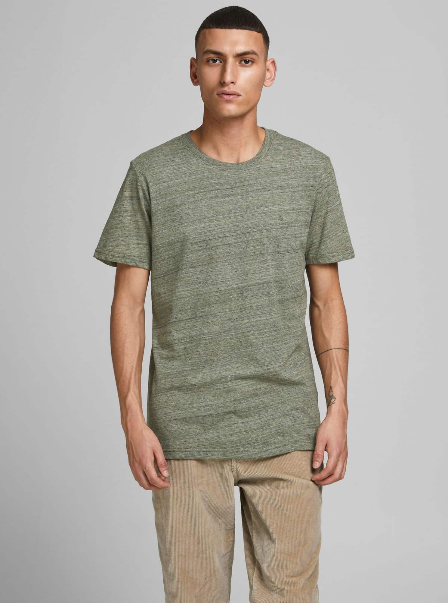 Jack & Jones khaki pánské tričko