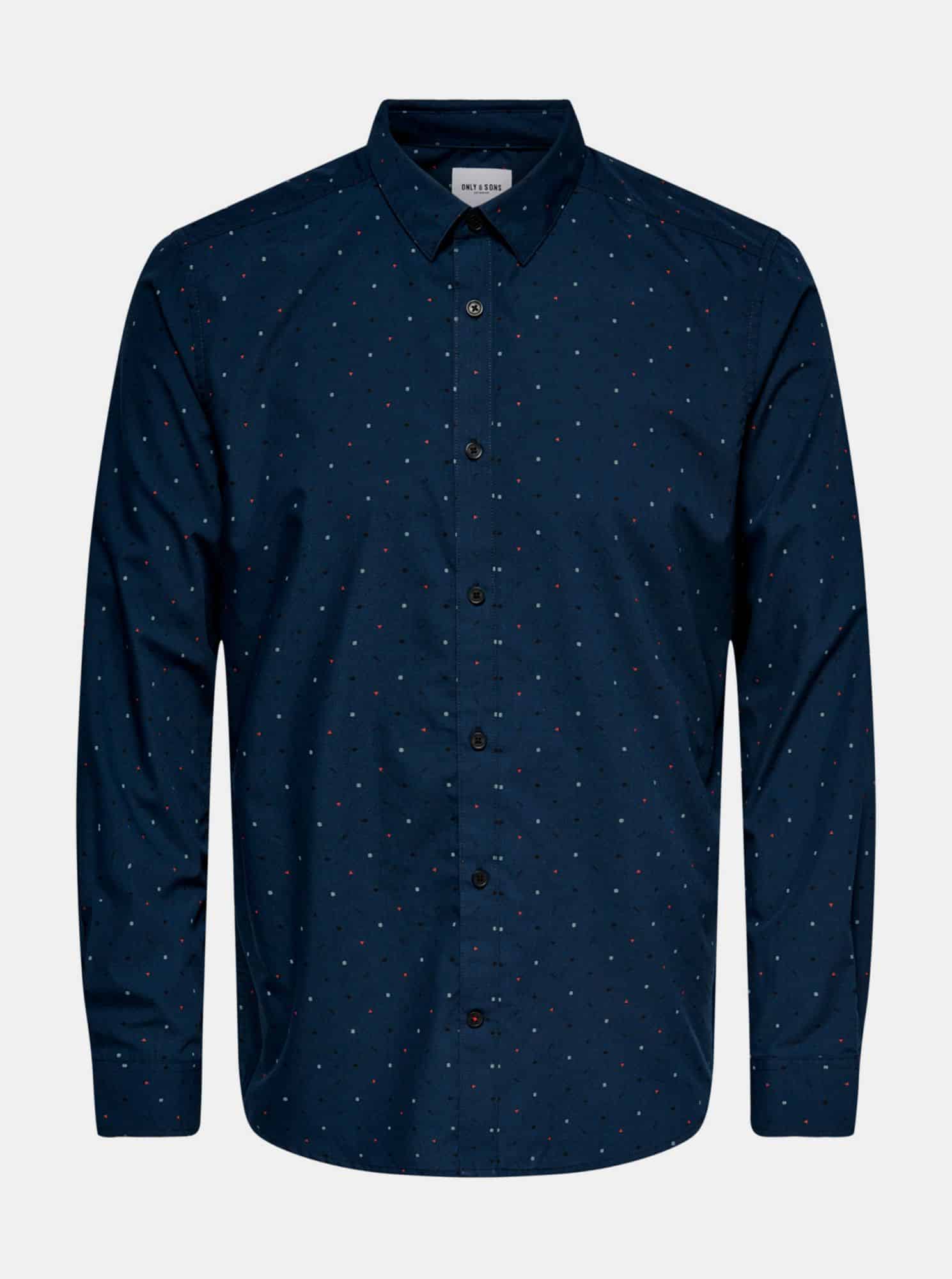 ONLY & SONS modrá pánská košile