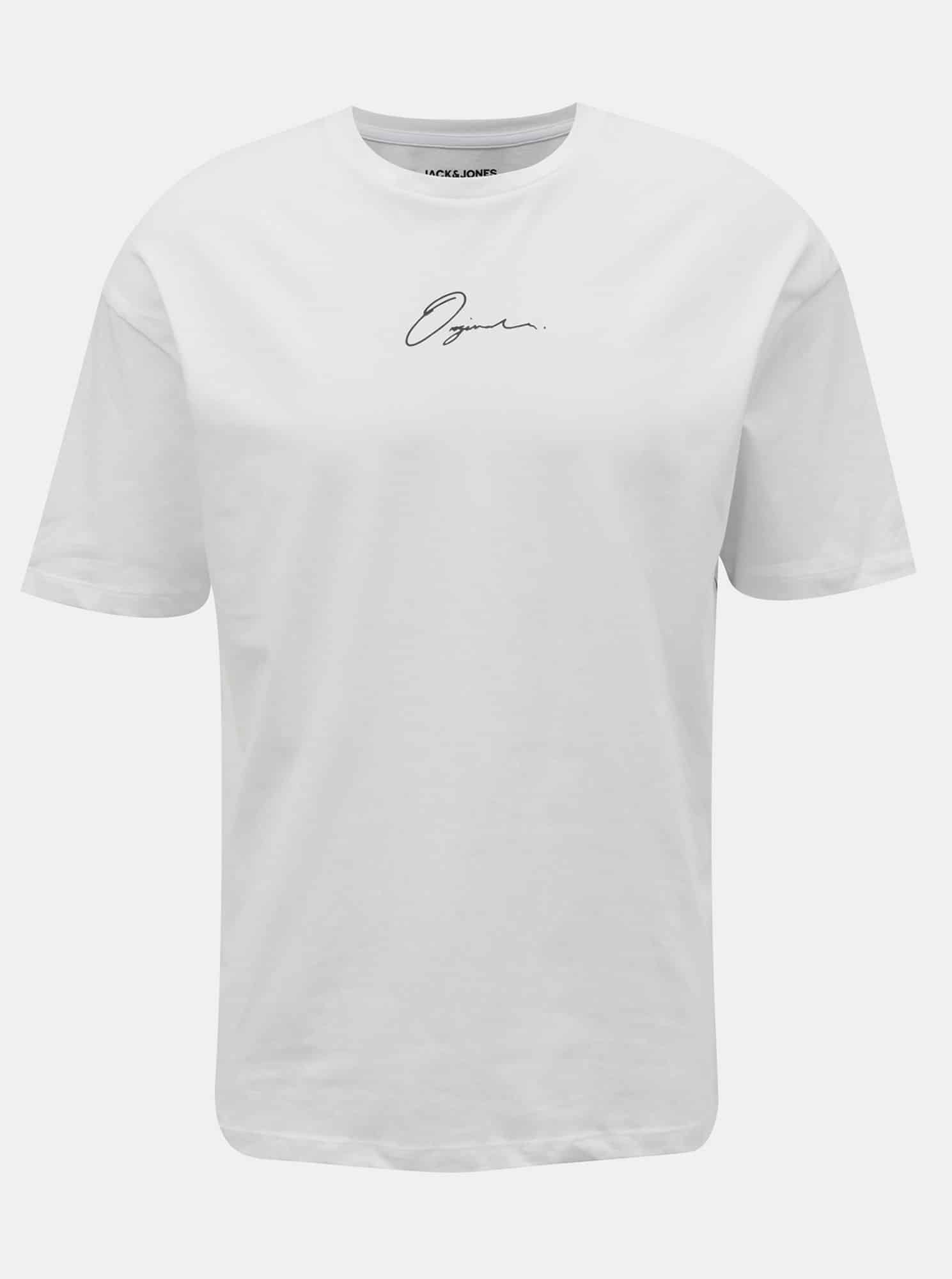 Jack & Jones bílé pánské tričko